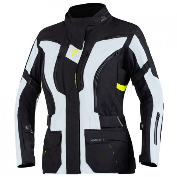 Куртка текстильная REBELHORN HARDY II LADY gray black fluo yellow