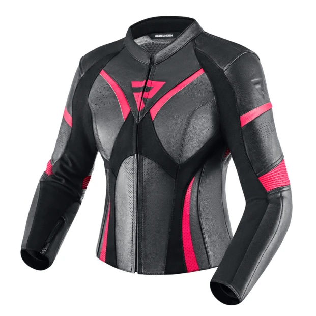 Куртка кожаная женская REBELHORN Rebel Lady Black/Pink