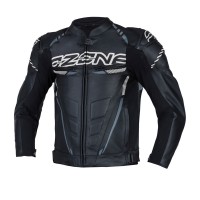 Куртка кожаная OZONE RS600 BLACK/WHITE