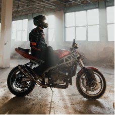 Куртка текстильная REBELHORN VANDAL BLACK/RED