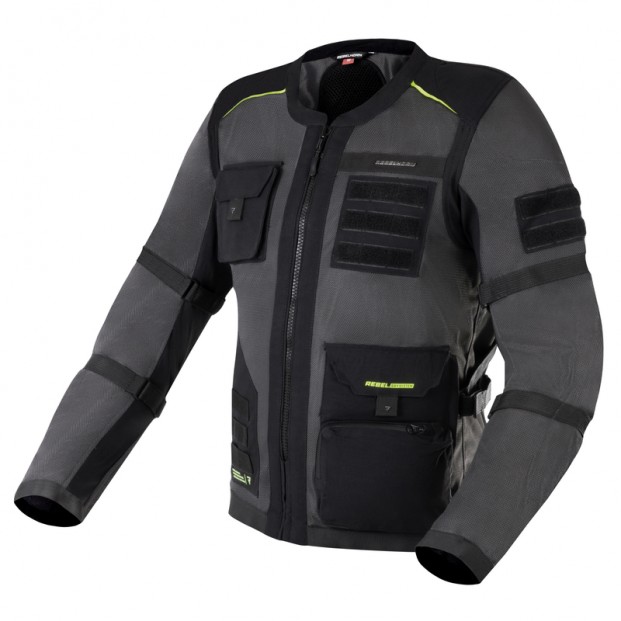 Куртка REBELHORN BRUTALE DARK GREY/BLACK/FLO YELLOW