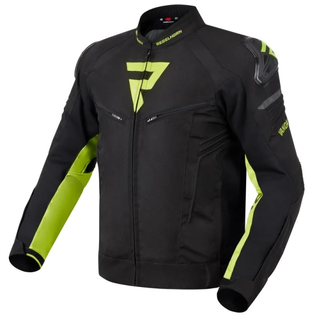 Куртка текстильная REBELHORN VANDAL BLACK/FLUO YELLOW