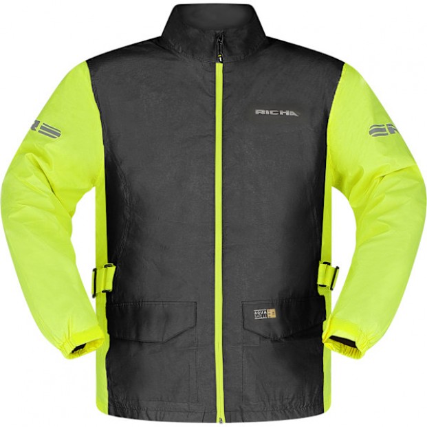 КУРТКА RICHA MONSOON RAIN black/yellow fluo