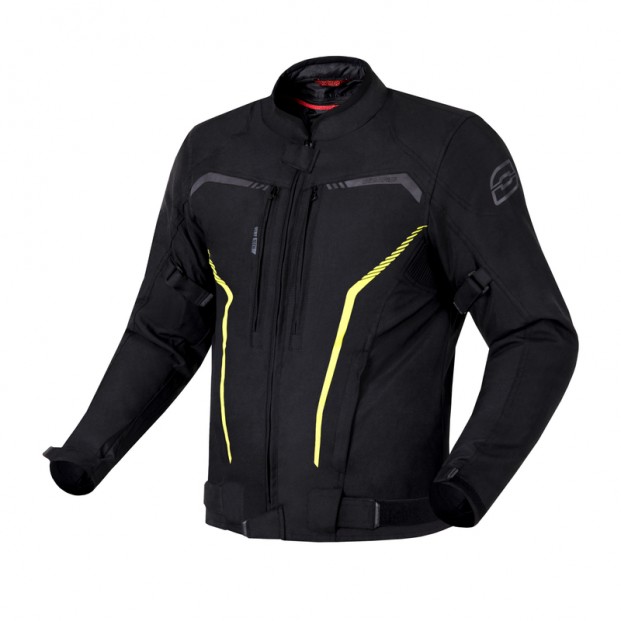Куртка текстильная OZONE DELTA IV BLACK/FLUO YELLOW
