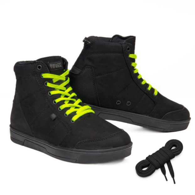 Ботинки OZONE TOWN BLACK/FLUO YELLOW