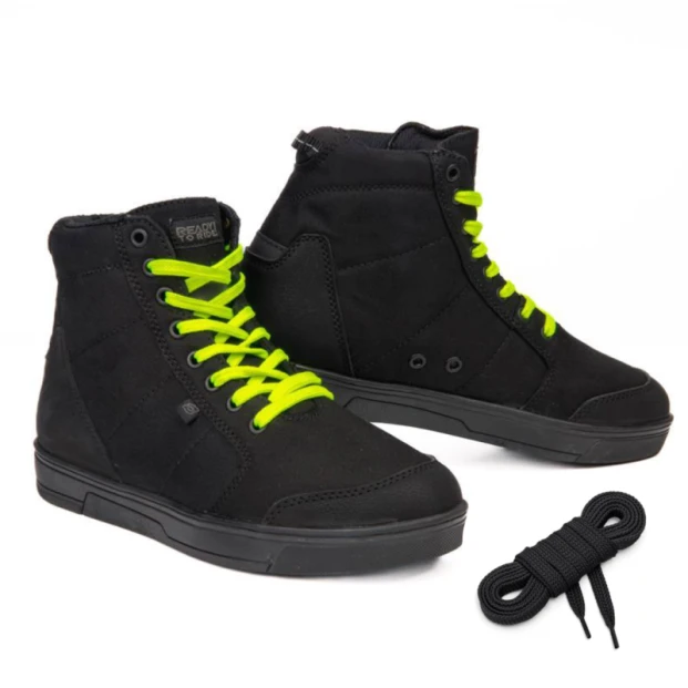 Ботинки OZONE TOWN BLACK/FLUO YELLOW