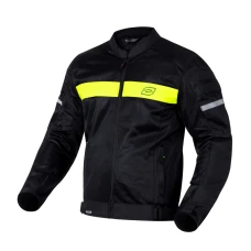 Куртка текстильная OZONE DART BLACK/FLUO YELLOW