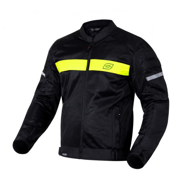 Куртка текстильная OZONE DART BLACK/FLUO YELLOW