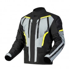 Куртка текстильная OZONE TOUR III BLACK/GREY/FLUO YELLOW