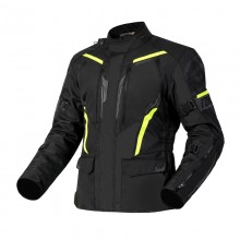 Куртка текстильная OZONE TOUR III BLACK/FLUO YELLOW