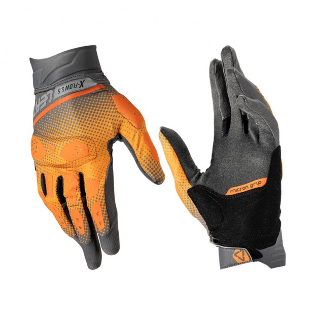 Перчатки LEATT ADV X-FLOW 5.5 ORANGE SHORT