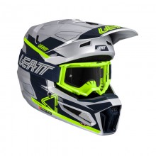 Шлем с очками LEATT KIT MOTO 3.5 V25 STEEL