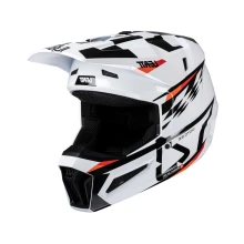 Шлем с очками LEATT JUNIOR KIT MOTO 3.5 V25 WHITE