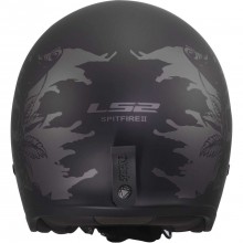 Шлем LS2 OF599 SPITFIRE II WILLY BLACK GREY-06