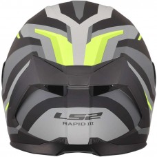Шлем LS2 FF820 RAPID III HYPER BLACK H-V YELLOW