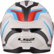 Шлем LS2 FF820 RAPID III HYPER WHITE BLUE RED