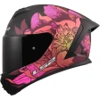 Шлем LS2 FF820 RAPID III POPPIES II BLACK PINK
