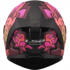 Шлем LS2 FF820 RAPID III POPPIES II BLACK PINK