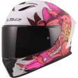 Шлем LS2 FF820 RAPID III POPPIES II WHITE PINK