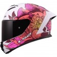 Шлем LS2 FF820 RAPID III POPPIES II WHITE PINK