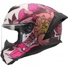 Шлем LS2 FF820 RAPID III POPPIES II WHITE PINK
