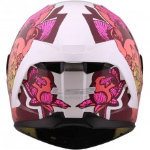 Шлем LS2 FF820 RAPID III POPPIES II WHITE PINK