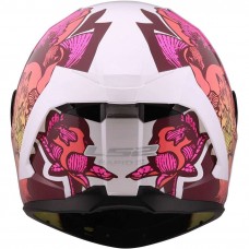 Шлем LS2 FF820 RAPID III POPPIES II WHITE PINK