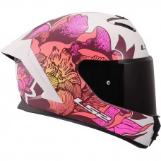 Шлем LS2 FF820 RAPID III POPPIES II WHITE PINK