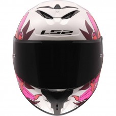 Шлем LS2 FF820 RAPID III POPPIES II WHITE PINK