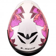 Шлем LS2 FF820 RAPID III POPPIES II WHITE PINK