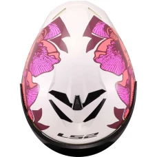 Шлем LS2 FF820 RAPID III POPPIES II WHITE PINK