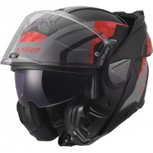 Шлем LS2 FF910 ADVANT II GLIDE BLACK GREY RED
