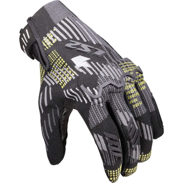 Перчатки LS2 ALFA FLYKNIT MAN BLACK GREY YELLOW
