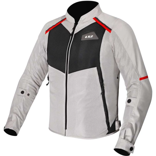 Куртка LS2 BREEZE MAN GREY BLACK RED