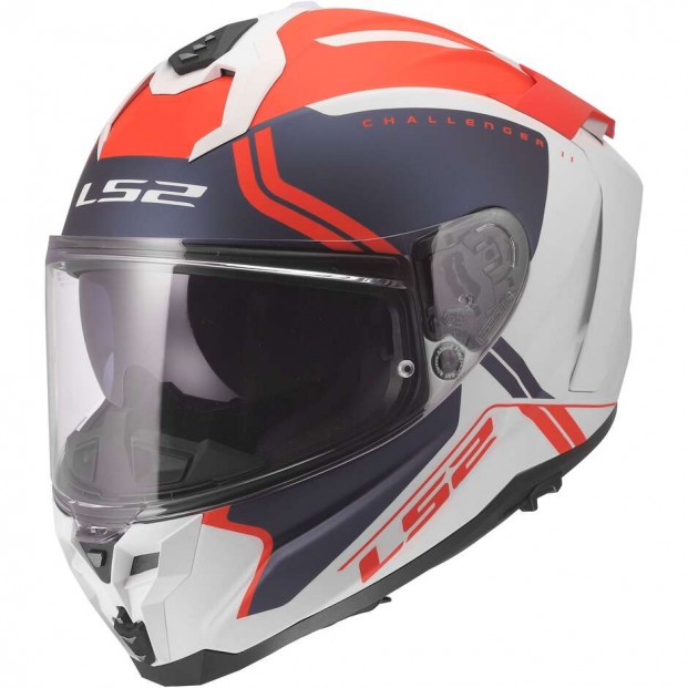 Шлем LS2 FF817 CHALLENGER II TITAN WHITE BLUE RED