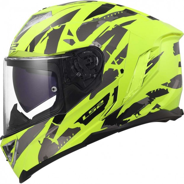 Шлем LS2 FF818 STORM III KAOS H-V YELLOW