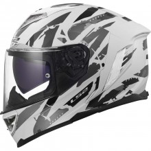 Шлем LS2 FF818 STORM III KAOS WHITE GREY