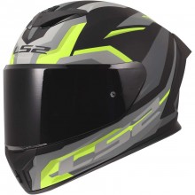 Шлем LS2 FF820 RAPID III HYPER BLACK H-V YELLOW