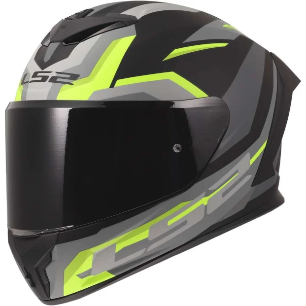 Шлем LS2 FF820 RAPID III HYPER BLACK H-V YELLOW