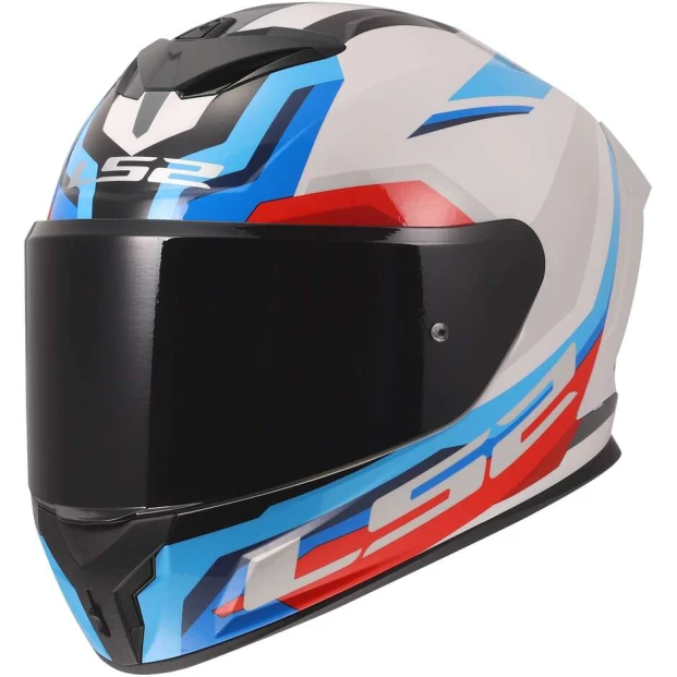 Шлем LS2 FF820 RAPID III HYPER WHITE BLUE RED