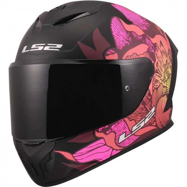 Шлем LS2 FF820 RAPID III POPPIES II BLACK PINK
