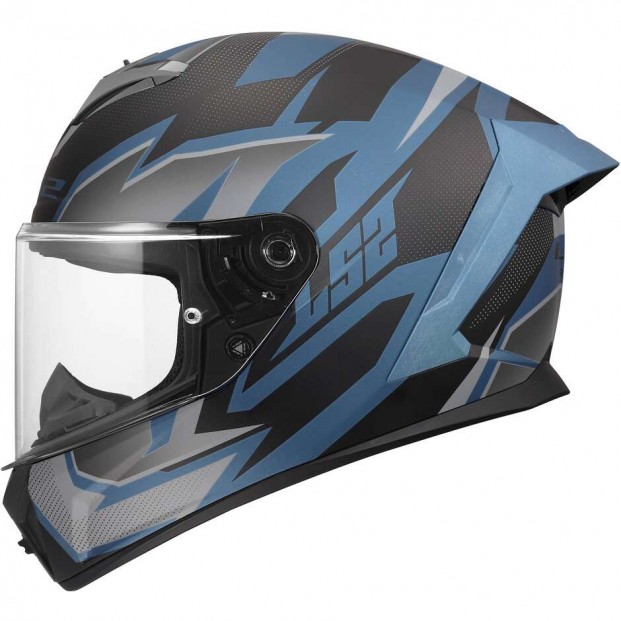 Шлем LS2 FF820 RAPID III XTREM BLACK BLUE PETROL