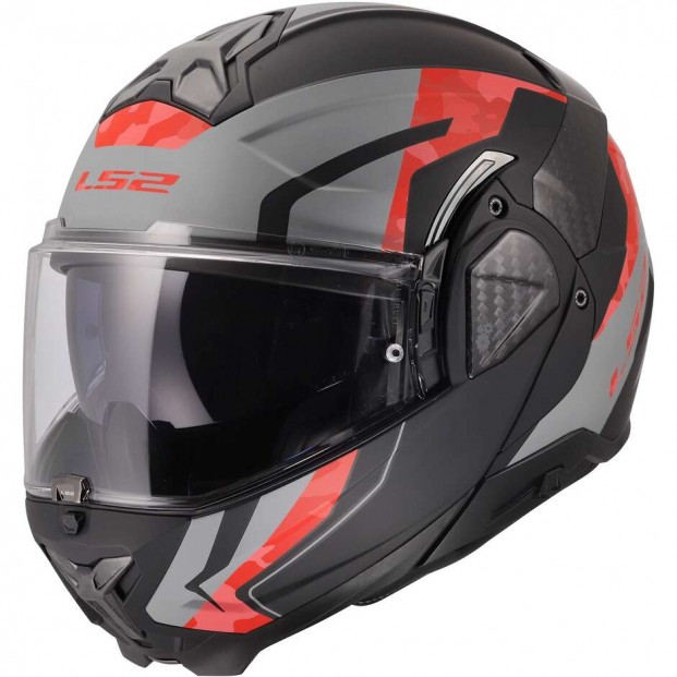 Шлем LS2 FF910 ADVANT II GLIDE BLACK GREY RED