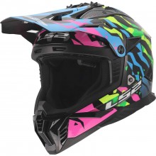 Шлем LS2 MX708 FAST II GROTESK BLUE PINK GREEN-06
