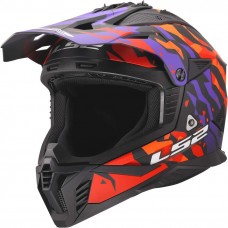 Шлем LS2 MX708 FAST II GROTESK PURPLE ORANGE-06