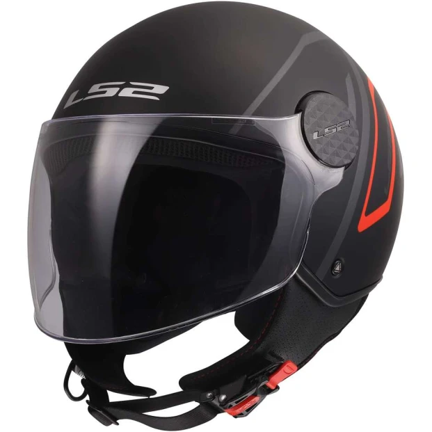 Шлем LS2 OF558 SPHERE LUX II MINIM BLACK RED-06