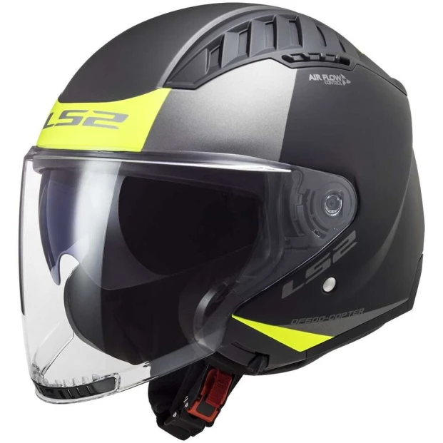 Шлем LS2 OF600 COPTER II URBANE M.BLACK H-V YELLOW-06