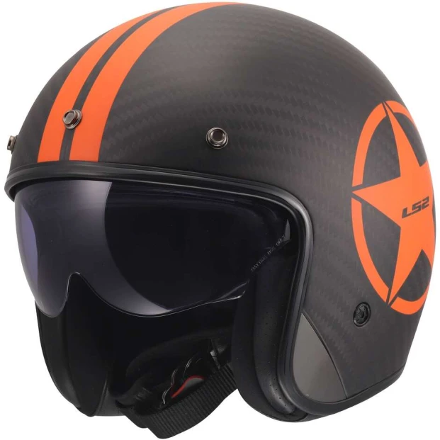 Шлем LS2 OF601 BOB II C STAR ORANGE-06