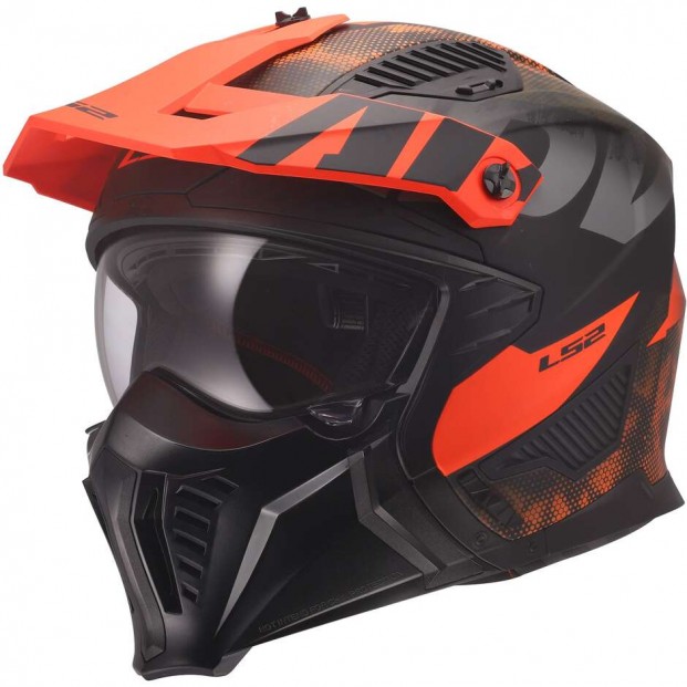 Шлем LS2 OF606 DRIFTER GAS GREY ORANGE-06