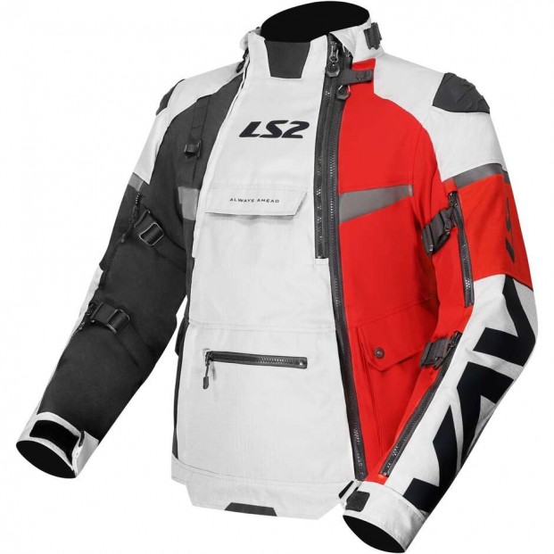 Куртка LS2 X-MASTER MAN BLACK GREY RED